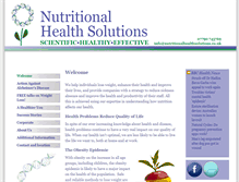 Tablet Screenshot of nutritionalhealthsolutions.co.uk